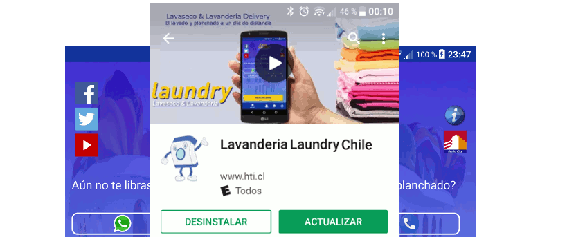 App de Lavandería a domicilio en Ñuñoa